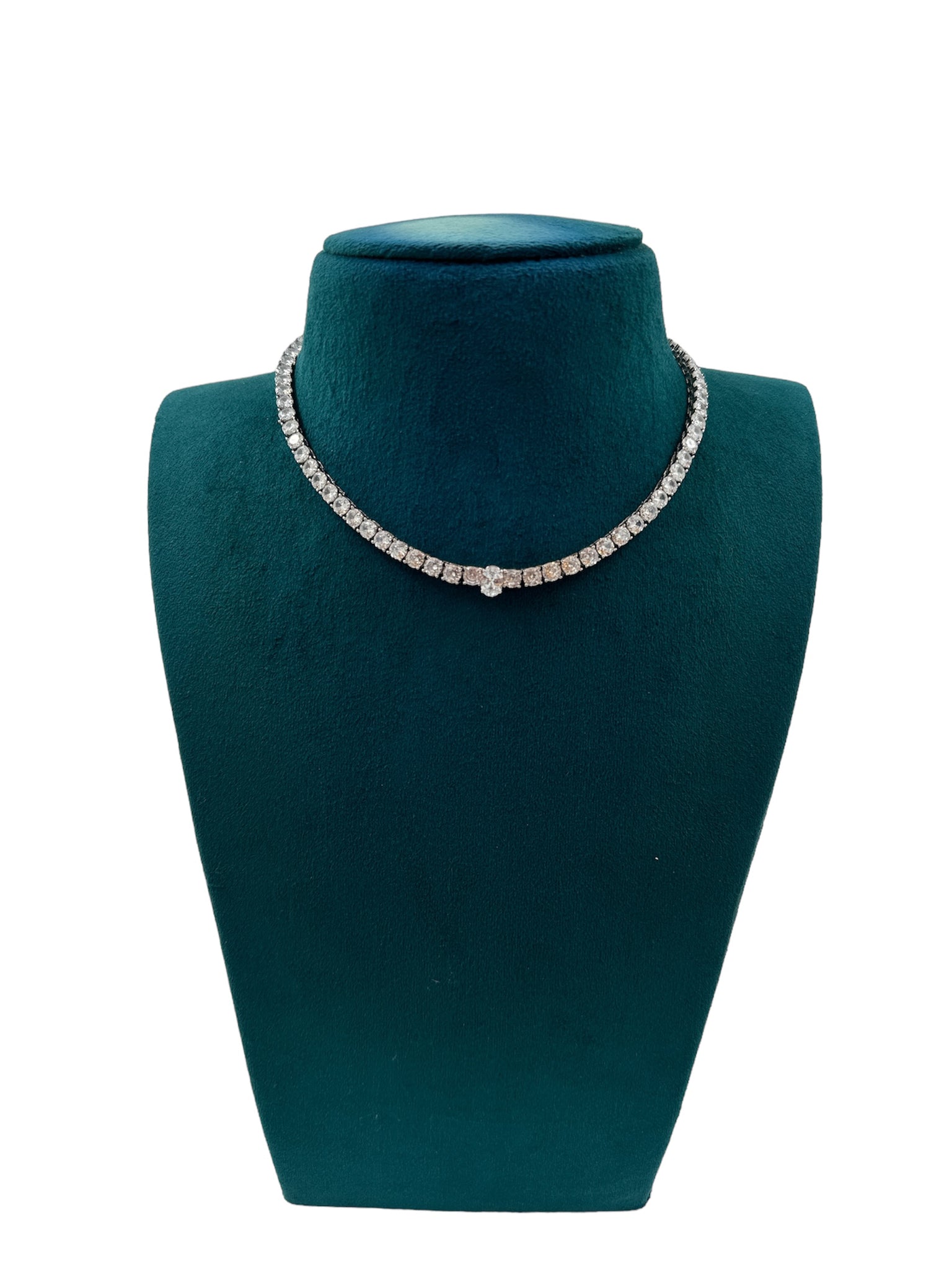 Precious Swaroski Necklace 92.5 Silver Polish with CZ