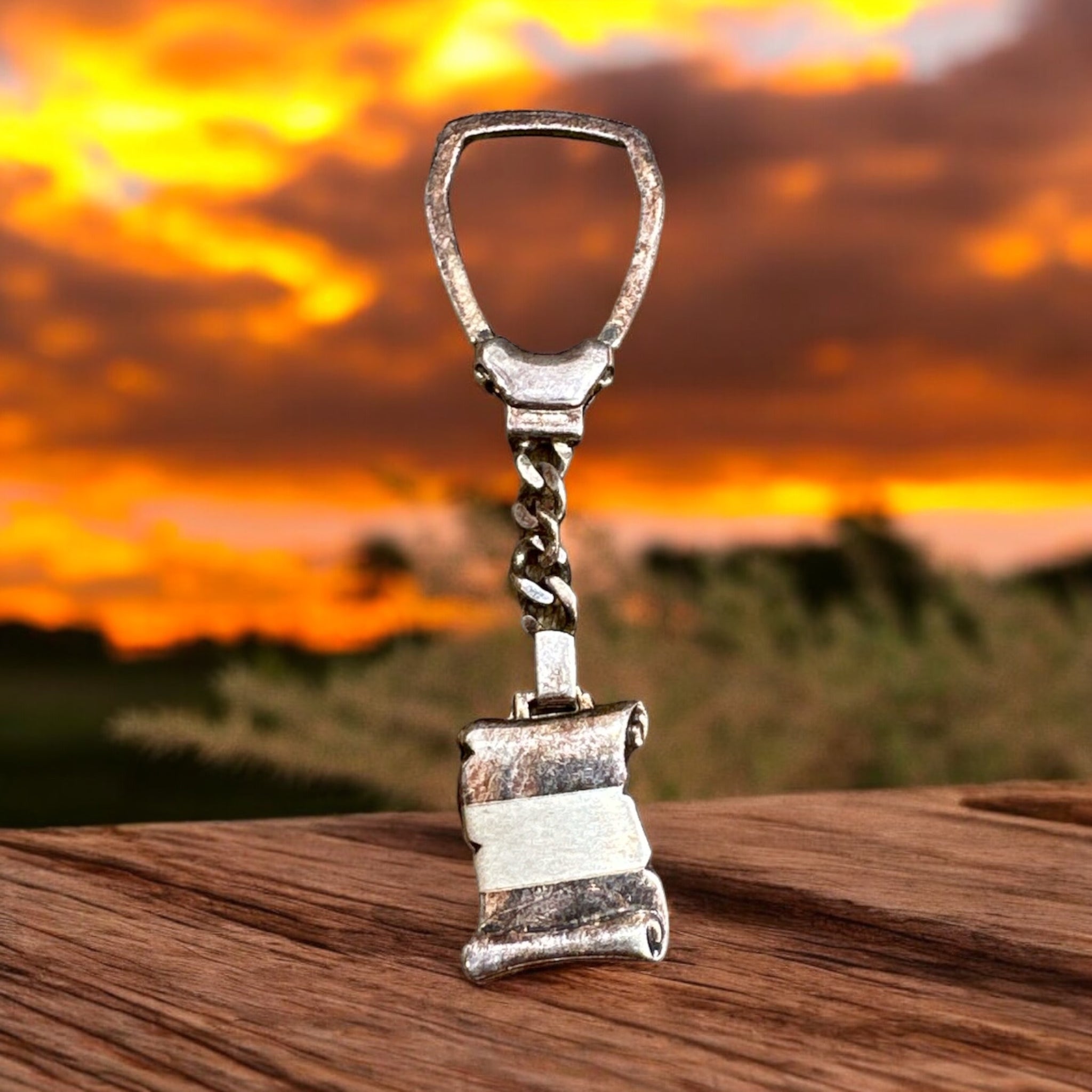 Key Chain 92.5 Silver Plain Modal Silver Palish