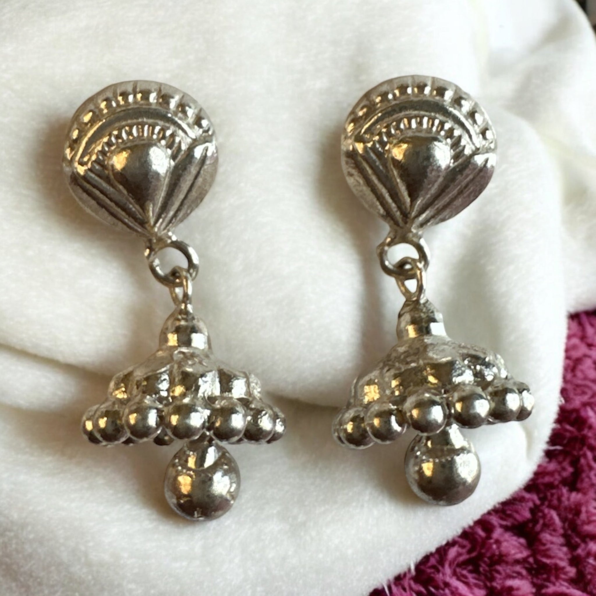 Precious Earrings 92.5 Silver Daily Wear