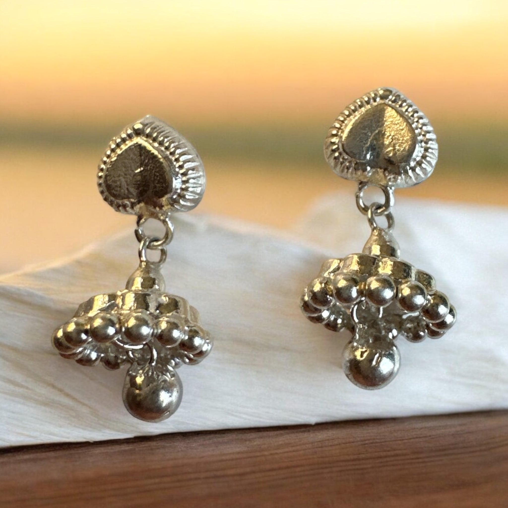 Precious Earrings 92.5 Silver Daily Wear